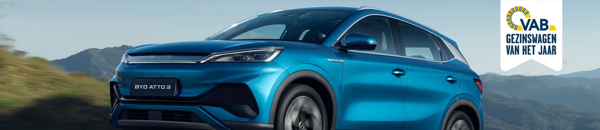 De BYD ATTO 3 is de VAB elektrische Gezinswagen van 2023